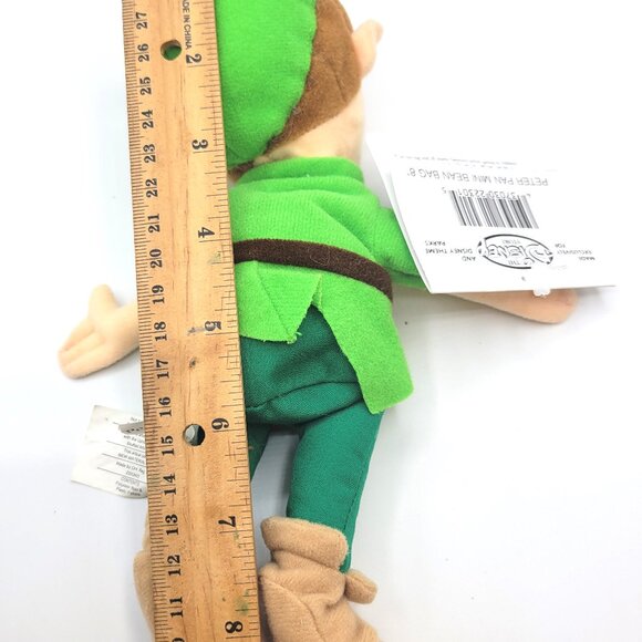 Disney Store Peter Pan Mini Bean Bag Doll Fabric Toy Collectible 8" - Picture 5 of 9